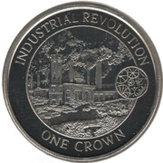 1 Crown - Elizabeth II (Industrial Revolution) – reverso