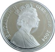 5 Pounds - Elizabeth II (Battle of Britain - Coloured Poppy) – аверс
