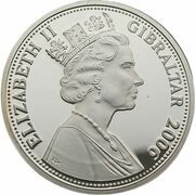5 Pounds - Elizabeth II (Concorde's First Commercial Flight) – аверс