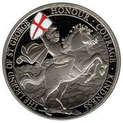5 Pounds - Elizabeth II (The Legend of Saint George; Colourised) – reverso