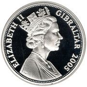 5 Pounds - Elizabeth II (2004 Summer Olympics - Holland) – аверс