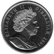 1 Crown - Elizabeth II (Saturn) – аверс
