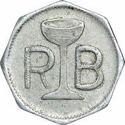 Token - R B (Gibraltar) – anverso