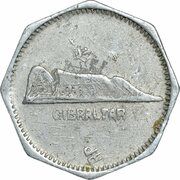 Token - R B (Gibraltar) – reverso