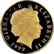 5 Pounds - Elizabeth II (Millennium; Gold Proof) – аверс
