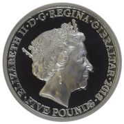 5 Pounds - Elizabeth II (The Legend of Saint George - The Reward; Silver Piedfort) – аверс