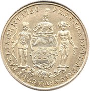 ½ Ackey - George III – reverso