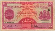 5 Dollars (Barclay's Bank) -  anverso