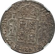 8 Reales - Ferdinand VII (Guadalajara - Royalist coinage) – revers