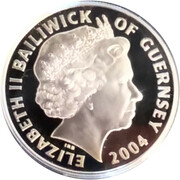 5 Pounds - Elizabeth II (60th anniversary of D-Day - Silver) – dritto