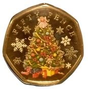 50 Pence - Elizabeth II (Christmas Tree, coloured) – rovescio