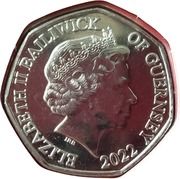 50 Pence - Elizabeth II (Traditional Christmas - Robin) – dritto