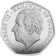 50 Pence - Charles III (The Wombles - Madame Cholet; Silver) – dritto