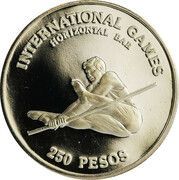 250 Pesos (International Games - Horizontal Bar) – rovescio
