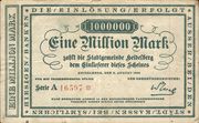 1 000 000 Mark – Vorderseite