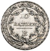 10 Batzen – Rückseite