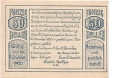 50 Heller (Herzogsdorf) – аверс