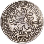 2 Thalers - William VI (Weidenbaumtaler) -  аверс