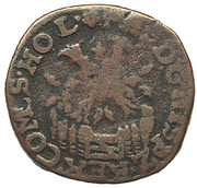 1 Duit - Philip II -  voorzijde
