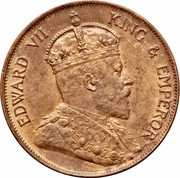 1 Cent - Edward VII – аверс