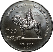 500 Forint (King Matthias and Queen Beatrix) – dritto
