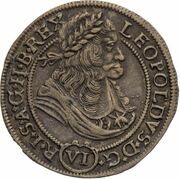 6 Kreuzers - Leopold I – voorzijde