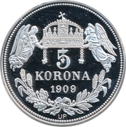 5 Korona (Karolus I) – revers