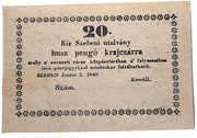 20 Pengő Kreuzers (Kisszeben) – dritto