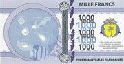 1000 francs – revers
