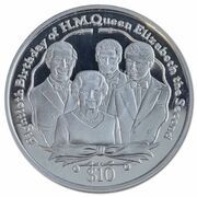 10 Dollars - Elizabeth II (Queen Elizabeth II and Prince Charles Family) – reverso