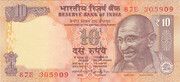 10 Rupees (Dated Reverse with Rupee Symbol - ₹) - voorzijde