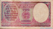 2 Rupees - George VI – reverso