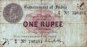 1 Rupee - George V – anverso