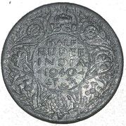 ½ Rupee - George VI -  anverso
