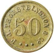 50 Aurar (P. J. Thorsteinsson and Co.) – anverso