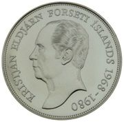 1000 Krónur (Kristján Eldjárn) – achterkant