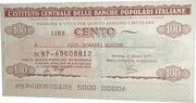100 Lire (Istituto Centrale delle Banche Popolari Italiane) – anverso
