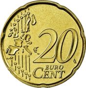 20 Euro Cents (1st map) - reverso