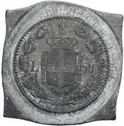 50 Lire - Umberto I (Trial) -  Vorderseite