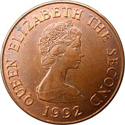 2 Pence - Elizabeth II (2nd portrait, magnetic) – dritto