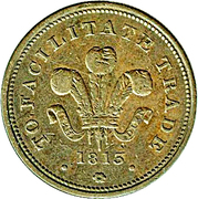Half Penny (Bank Token) – anverso