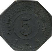 5 pfennig - Kelbra a. Kyffhäuser – revers