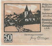 50 Heller (Kematen an der Krems) – avers