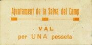 1 Peseta (La Selva del Camp) – avers