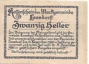 20 Heller (Loosdorf) – Rückseite