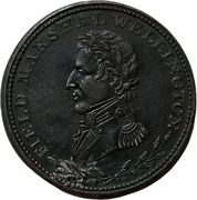 ½ Penny Token (Field Marshal Wellington - Britannia) – dritto