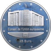 25 Euros - Henri I (European Union Presidency) – rovescio