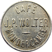 Token - Café Wolter (Mondercange) – dritto