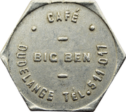 Token - Café Big Ben (Dudelange) – dritto