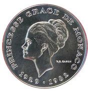 10 francs - Princesse Grace (essai argent) -  avers